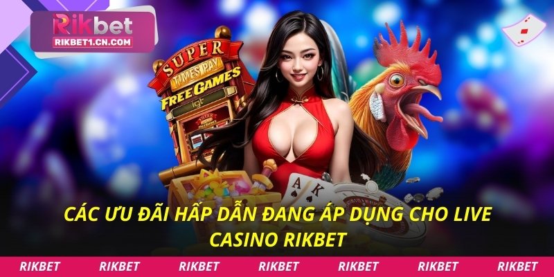 Các ưu đãi hấp dẫn đang áp dụng cho live casino Rikbet